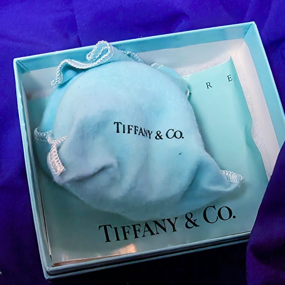 Tiffany and Co Swiss Made Table Clock Box and Papers - Picture 2 of 14